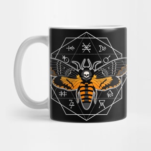 Deathshead Moth Alchemy circle Mug